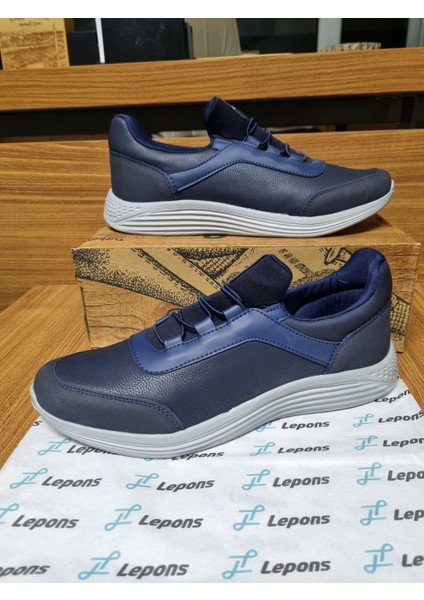 Lepons Suni DeriGünlük Spor Ayakkabı Kışlık Ve Mevsimlik 45-46-47 Numara Suya Dayanıklı Aqua Ayakkabı Sneaker