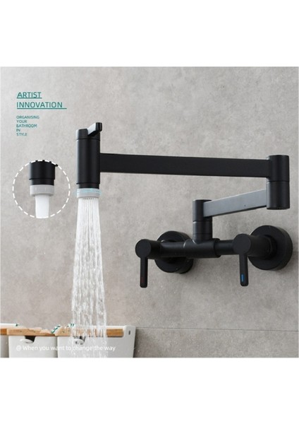 Mutfak Evye Bataryası Tezgah Üstü Katlanır 2 Akış Ayarlı Mat Siyah fiyatları