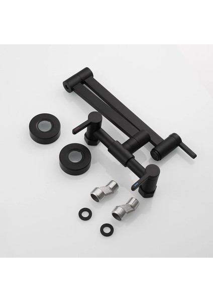 Mutfak Evye Bataryası Tezgah Üstü Katlanır 2 Akış Ayarlı Mat Siyah fırsatları