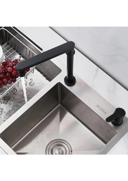 Mutfak Eviye Bataryası Pencere Önü Asansörlü Yeni Sistem Mat Siyah modelleri