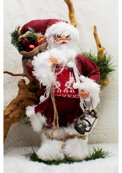 Full Noel Baba Santa Claus Yılbaşı Süsü 32cm