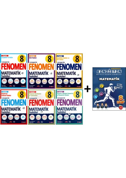 Fenomen Yayıncılık 8. Sınıf LGS Matematik Konu Özetli Soru Bankası - Newton Yayınları Deneme 7 Kitap