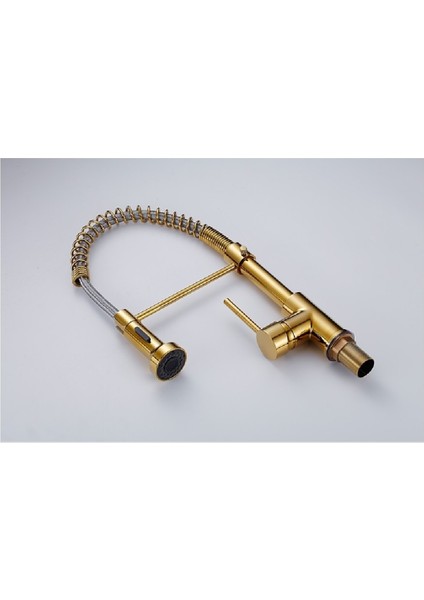 Mutfak Evye Bataryası Spiralli ve Fiskiyeli Yeni Model Gold Renk fiyatları