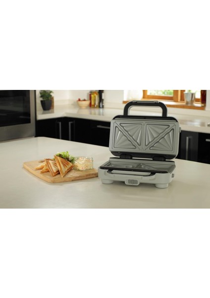 VST070X Duraceramic Tost Makinesi, 850 Watt, Paslanmaz Çelik, Beyaz