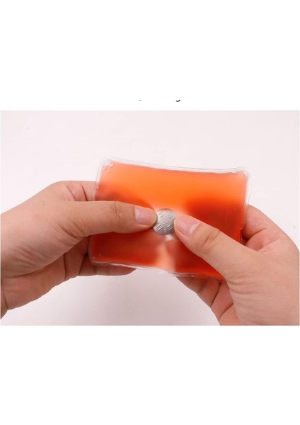 Kırmızı Ceylan Cep Sobası - El Isıtıcı - Sıcak Su Torbası Pvc 9 cm