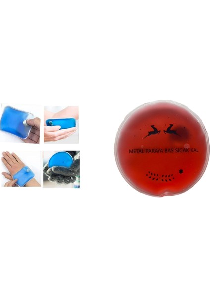 Kırmızı Ceylan Cep Sobası - El Isıtıcı - Sıcak Su Torbası Pvc 9 cm