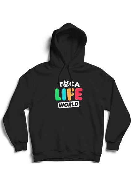 Toca Life World, Toca Boca, Logo, Oyun, Game Kapüşonlu Sweatshirt Hoodie