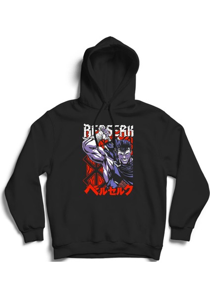 Berserk, VRS55, Manga, Anime Kapüşonlu Sweatshirt Hoodie