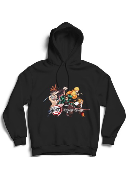Demon Slayer, Kimetsu No Yaiba, Iblis Keser, Manga, Anime Kapüşonlu Sweatshirt Hoodie