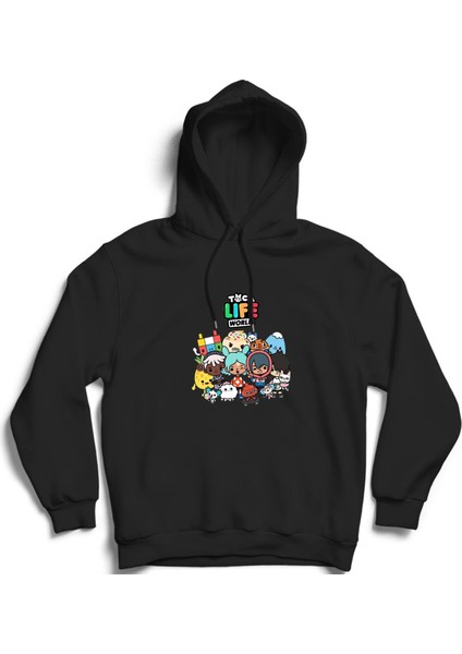 Toca Boca, Toca Life World, Game, Oyun Kapüşonlu Sweatshirt Hoodie