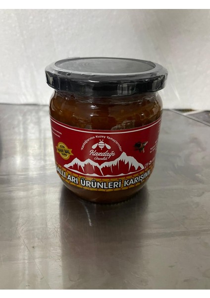 Çiçek Ballı Arı Ürünleri Karışımı 500 gr (Bal, Polen, Perga, Propolis)