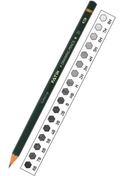 7h Resim Kalemi Dereceli Kalem 2 Adet Fatih Dereceli Resim Kalemi Yumuşak Uçlu Kurşun Kalem