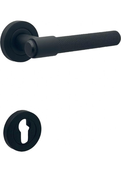 Punch Mat Siyah Rozetli Yale Çelik Kapı Kolu 1 Takım fiyatları