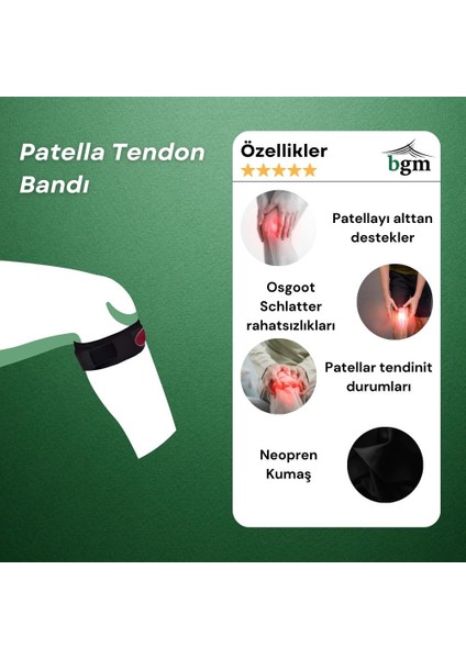 Patella Tendonn Bandı Patella Desteği Tendoon Bandajı