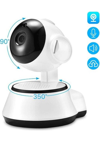 1080P Hd Gece Görüşlü Hareket Sensörlü Wıfı Güvenlik Kamerası