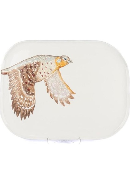 Amorf Turuncu Seramik Servis 30X40CM