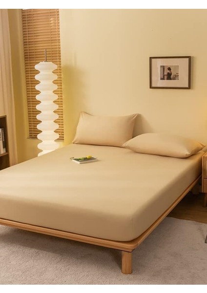 Pamuklu Lastikli Çarşaf Takımı Tek Kişilik Çift Kişilik Battal Boy 57 Tel Kumaş Ebatlı Beyaz-Renkli fiyatları