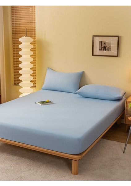 Pamuklu Lastikli Çarşaf Takımı Tek Kişilik Çift Kişilik Battal Boy 57 Tel Kumaş Ebatlı Beyaz-Renkli fiyatları