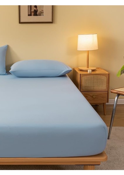 Pamuklu Lastikli Çarşaf Takımı Tek Kişilik Çift Kişilik Battal Boy 57 Tel Kumaş Ebatlı Beyaz-Renkli modelleri