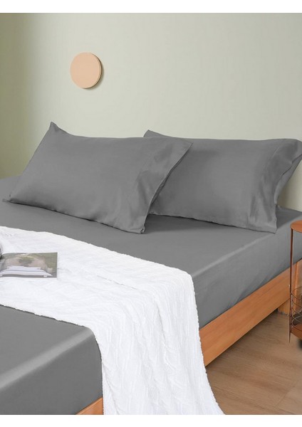 Pamuklu Lastikli Çarşaf Takımı Tek Kişilik Çift Kişilik Battal Boy 57 Tel Kumaş Ebatlı Beyaz-Renkli fiyatları