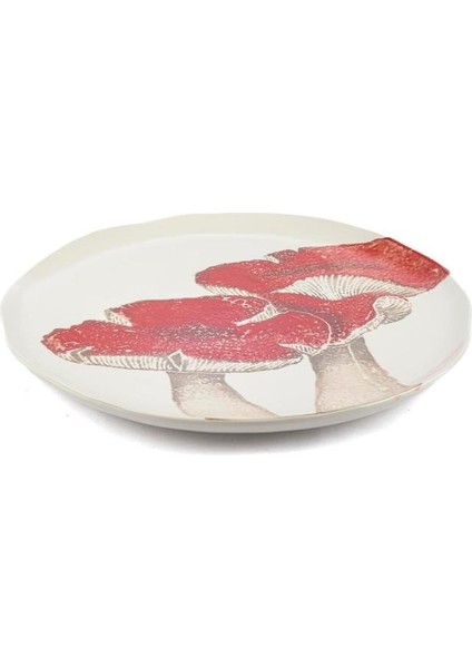 Amorf Kırmızı Seramik Tabak 29CM fiyatları