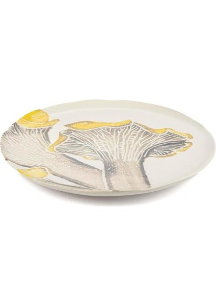 Amorf Sarı Seramik Pasta Tabağı 23CM fiyatları