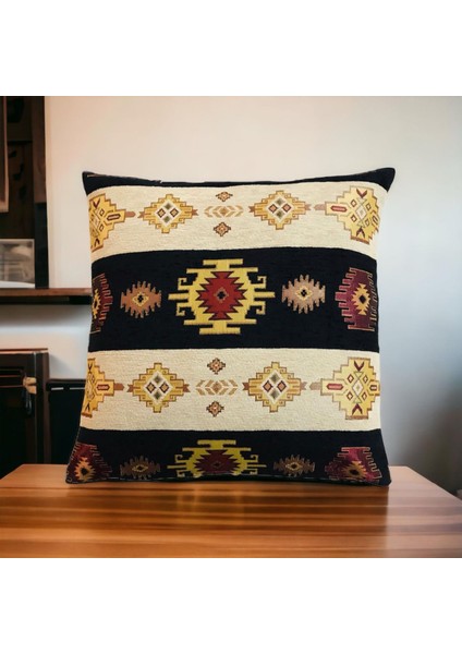 Kilim Desenli Siyah Kırlent Kılıfı Seti -2 Adet 45CM*45CM fiyatları