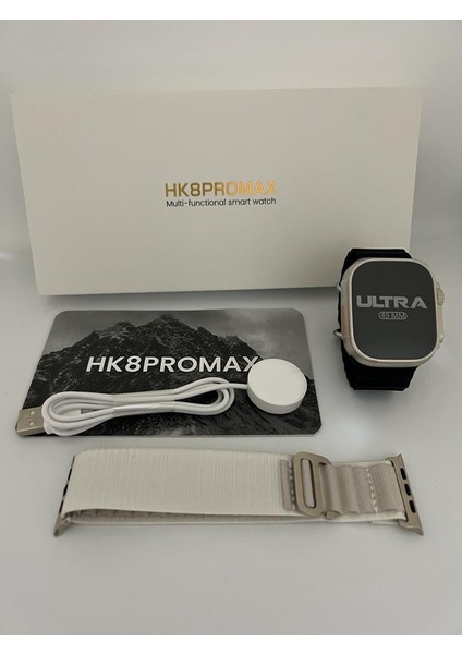 Hk8 Pro Max Ultra Amoled 2.02 Inç  Ekran 49MM Akıllı Saat Pusula Gps Nfc Siri