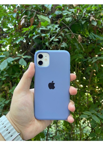 Meri Case Apple iPhone 11 Uyumlu Logolu Içi Kadife Lansman Kılıf Arka Kapak