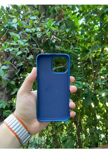 Meri Case Apple iPhone 14 Pro Uyumlu Logolu Içi Kadife Lansman Kılıf Arka Kapak