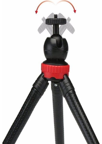 Esnek Flexible Tripod Kamera Profesyonel Telefon Tutucu 360 Derece Tripot