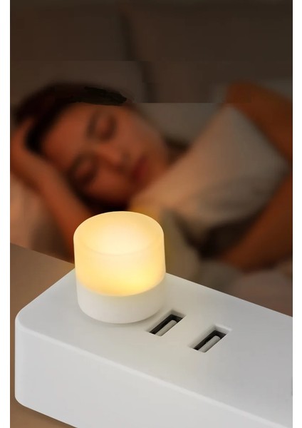 Mini USB LED Gün Işığı Rengi Portatif Lamba