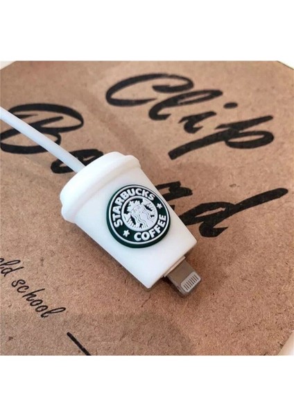 Sevimli Starbucks Kablo Koruyucu