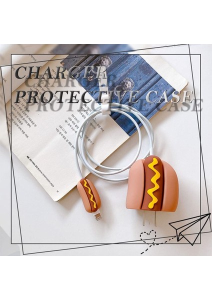 Iphone 20W Uyumlu Şarj Başlık Kablo Koruyucu ve Spiral Kablo Koruyucu 3 Lü Set Hotdog fiyatları