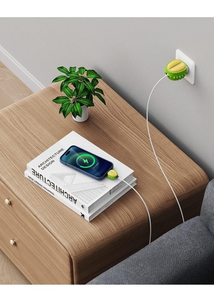 Apple Yeni Nesil Şarj Başlık ve Kablo Koruyucu Seti Kaplumbağa Tasarımlı fiyatları