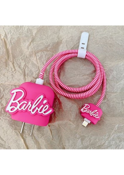 Barbie Şarj Başlık Kablo Koruyucu Set