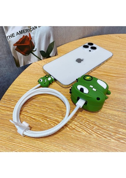 Iphone 20W Uyumlu Şarj Başlık Kablo Koruyucu ve Spiral Kablo Koruyucu 3 Lü Set Timsah fiyatları