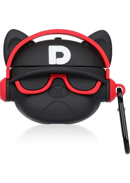 Pro 2.nesil Kulaklık Kılıfı Figürlü Kulaklık Kılıfı Kırmızı Hiphop Buldog fiyatları