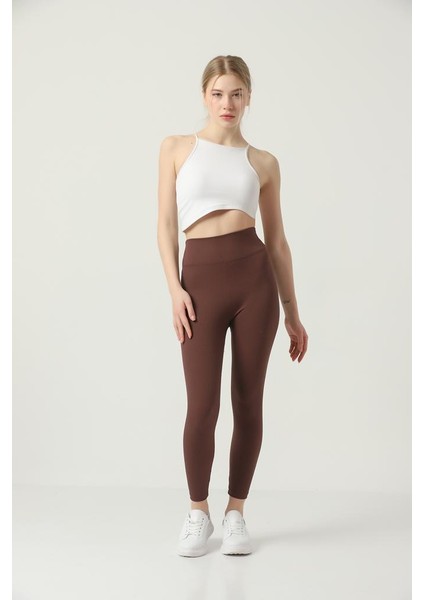 Içi Polarlı Kışlık Yüksek Bel Toparlayıcı Fitilli Tayt