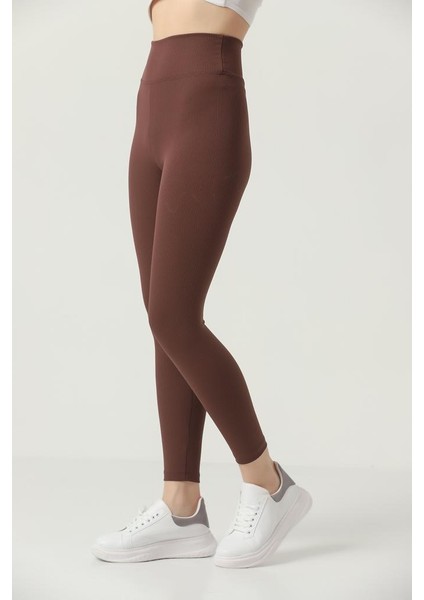 Içi Polarlı Kışlık Yüksek Bel Toparlayıcı Fitilli Tayt modelleri