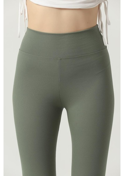 Içi Polarlı Kışlık Yüksek Bel Toparlayıcı Fitilli Tayt indirimleri