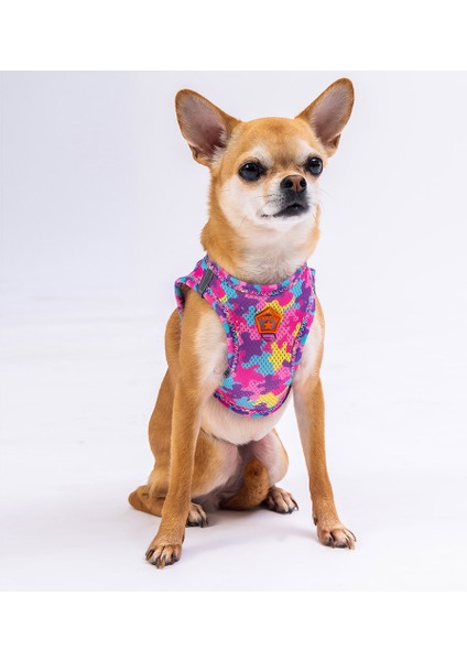 Air - Mesh Rosea Camouflage Köpek Göğüs Tasması
