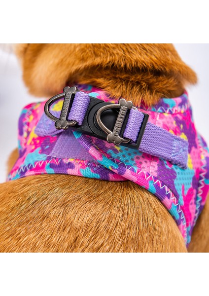 Air - Mesh Rosea Camouflage Köpek Göğüs Tasması