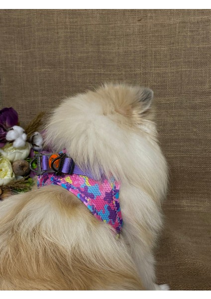 Air - Mesh Rosea Camouflage Köpek Göğüs Tasması