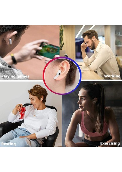 Airpds Pro Kablosuz Kulaklık, Bluetooth Kulak Içi Hafif Kulaklık, Entegre Mikrofon, Dokunmatik Kontrol, Gürültü Önleme, Şarj Kutusu