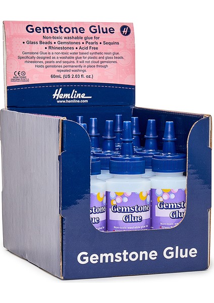 Gemstone Kendinden Yapışkanlı Su Bazlı Yıkanabilir Boncuk Yapıştırıcı 60ML
