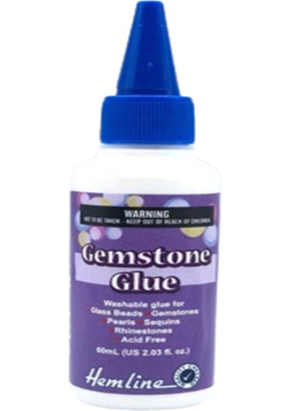 Gemstone Kendinden Yapışkanlı Su Bazlı Yıkanabilir Boncuk Yapıştırıcı 60ML
