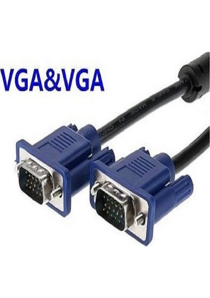 4282 1.5m VGA To VGA Monitör Ekran Görüntü Kablosu 15 Pin