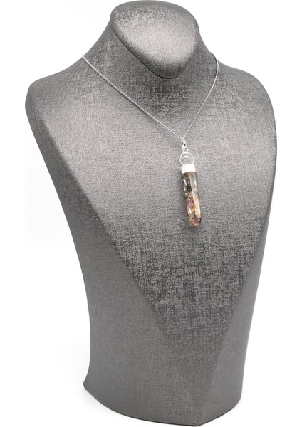 Turmalin Doğal Taş Orgonit Kolye