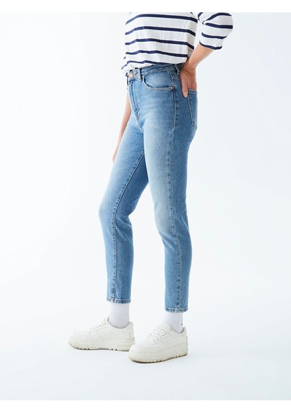 Kadın Dores Slım Mom Jean Pantolon fırsatları